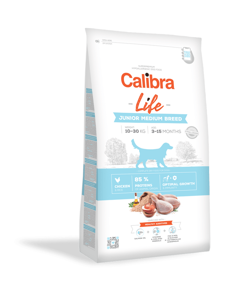 Calibra Dog Life Junior Medium Breed Chicken